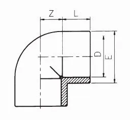 KOLANO PVC 90' KW/KW